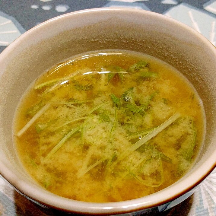 お手軽！水菜のお味噌汁